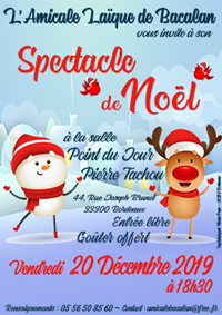 Spectacle de Noël 2019 - Salle Point du Jour - Bacalan